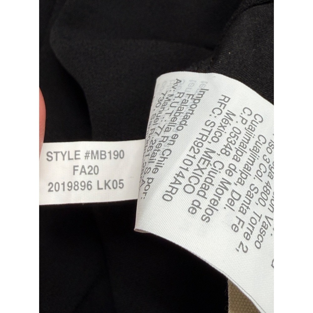 Madewell Pants Womens 2 Tall Black Pleated Tapered High Rise Minimalist Staple - Picture 5 of 8